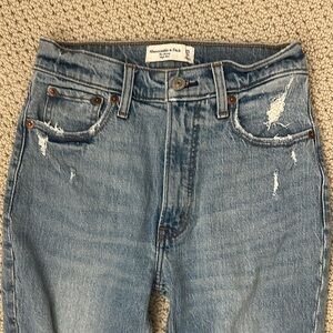Abercrombie & Fitch Light Blue Distressed Jeans